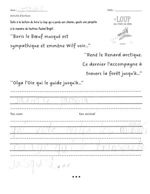 Le Loup qui a perdu son chemin