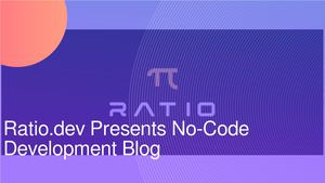 Ratio Launches Killer New No-Code Development Blog for Building Apps without Coding