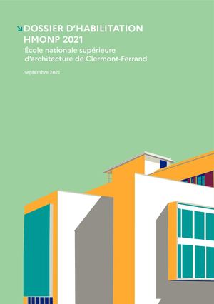 Dossier Habilitation HMONP 2021
