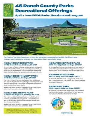 4S Ranch Program Guide: April-June 2024