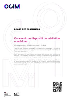 [Ocim] Concevoir un dispositif de médiation numérique