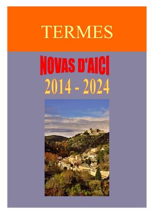 Novas D'aïci N°1 à 40