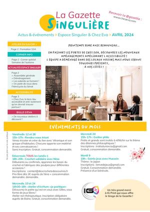 2024 Avril Gazette Singuliere