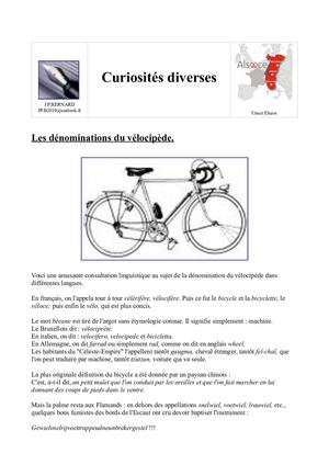 Curiosités Diverses