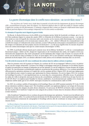 LA NOTE DU CESA N°551