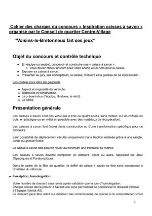 Cahier des charges pour construire sa caisse à savon