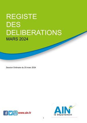 Registre Des Délibérations Ad 03 2024