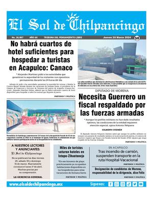 El Sol De Chilpancingo 28 Marzo 2024