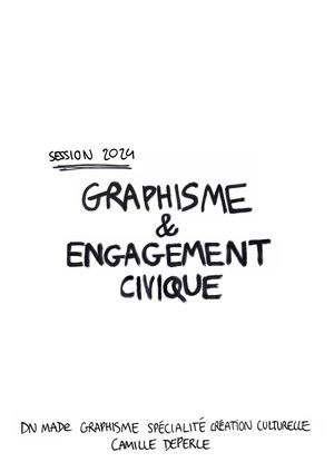 Mémoire sur l'engagement civique et le graphisme