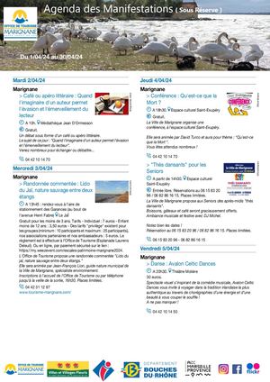Agenda Des Manifestations Marignane Avril 2024