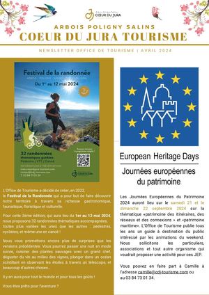Newsletter Avril 2024