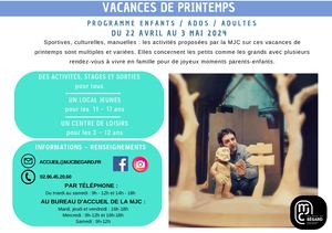 Prog Vac Printemps 2024 Mjc Bégard