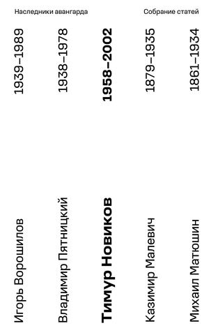 Собрание статей Тимура Новикова