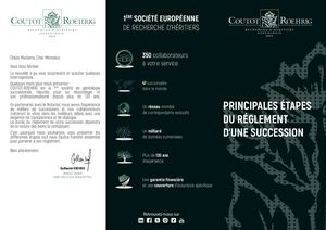 Flyer - 3 volets | Les étapes du règlements d'une succession (FR)