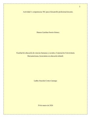 competencias TIC para el desarrollo profesional docente