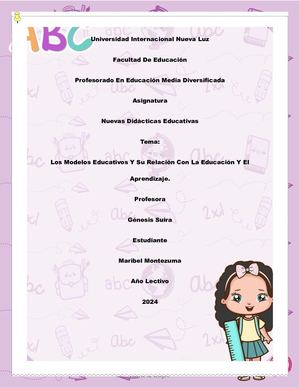 Los modelos educativos y su relación con la educación y el aprendizaje