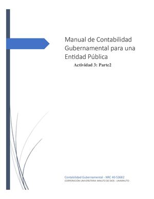 Contabilidad Gubernamental Actividad 3 Parte2 Manual Grupo 2