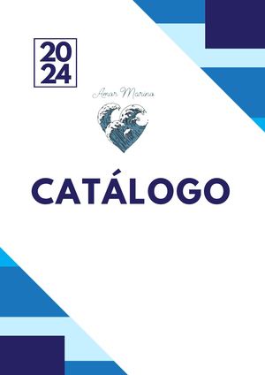 Documento A4 Catálogo De Papelería Corporativo Azul Y Blanco