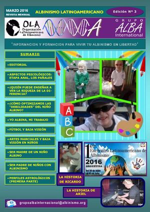Revista ALBINISMO LATINOAMERICANO Edición 003 - MARZO 2016