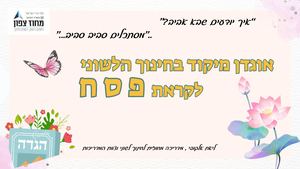 אוגדן לפסח לבתי הספר היסודיים בממלכתי מחוז צפון