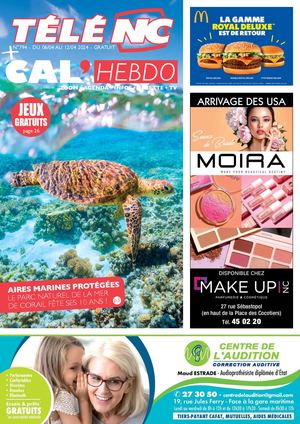 TELE NC + CAL'HEBDO N°794 - Du 06 au 12 Avril 2024