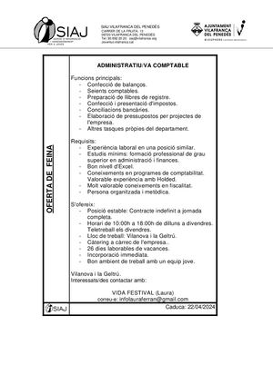 Ofertes De Feina 28 03 24