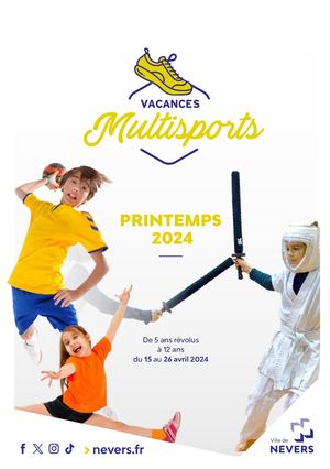 Livret Vacances Multisports - Printemps 2024