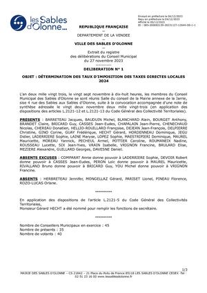 Registre Deliberations 27 11 2023