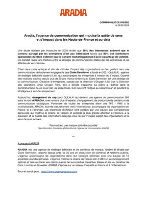 Aradia, L'agence De Communication Qui Impulse La Quête De Sens Et D’impact Dans Les Hauts De France Et Au Dela