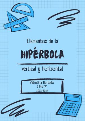 Hipérbola - Valentina Hurtado 3 BGU "A"
