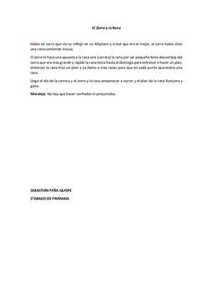 El Zorro Y La Rana Pdf