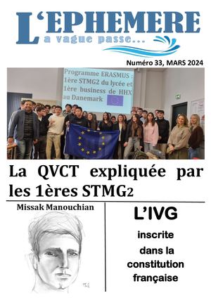 Journal L'Ephémère n°33