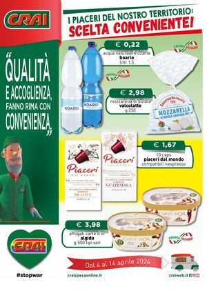 Volantino Crai Padial dal 4 al 14 aprile