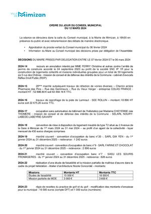 Ordre Du Jour Du Conseil Municipal Du 12 Mars Cm 2024