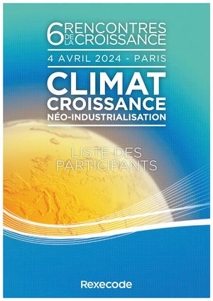Liste Des Participants Rencontres De La Croissance Rexecode