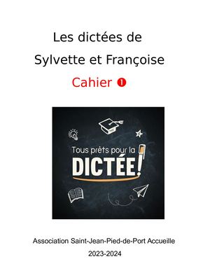 Les Dictées de Sylvette & Françoise - 1