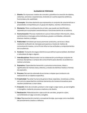 Glosario De Terminos