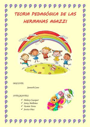 Teoria De Las Hermanas Agazzi - Práctica CALAMEO -Jessica Diaz