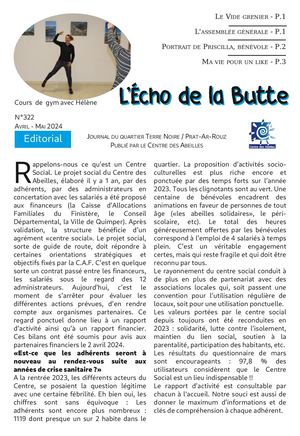 Echo de la Butte Avril et mai 2024