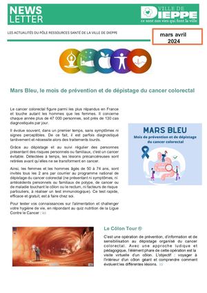 Newsletter Pole Ressoures Santé 2024 Mars Avril