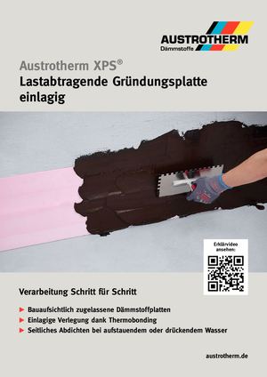 XPS Verarbeitung Gruendungsplatte einlagig