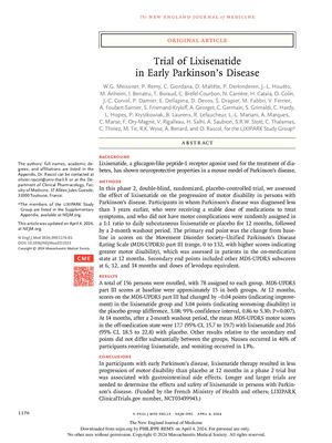 Recherche Meissner 2024 Nejm Lixipark