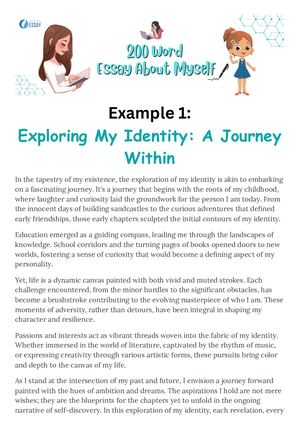 Topic About Our Self Example Calaméo - About Myself