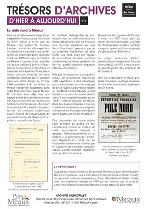 Tresors d'Archives Numero 3 : Pole Nord