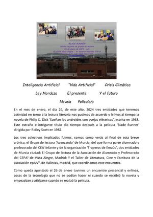 Blade Runner Crónica Encuentro Enero_2024