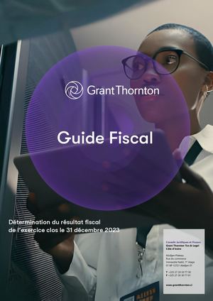 Guide Fiscal Détermination Du Résultat Fiscal De L'exercice Clos Le 31 Décembre 2023