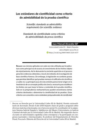 Dialnet Los Estandares De Cientificidad Como Criterio De Admisibi 6358835