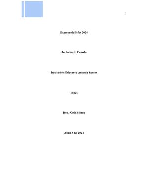 Examen Del Icfes 2024