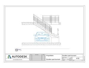 Escalier Quart Tournant Coupe 2
