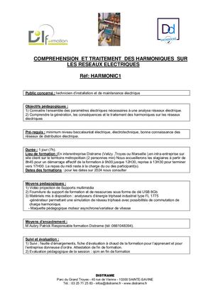 Harmonic1 Analyse Pertubations Harmoniques Formation Distrame
